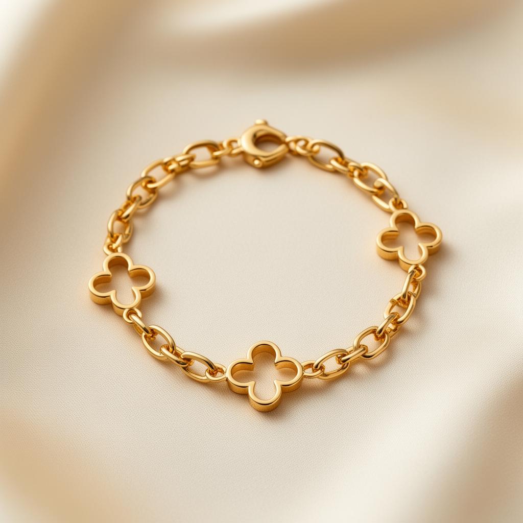 Lucky Clover Chain Bracelet