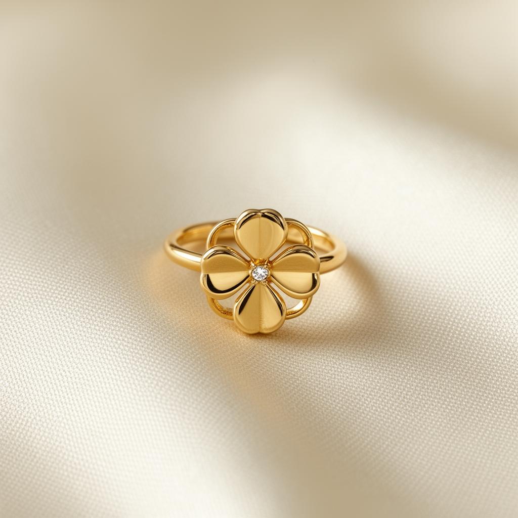 Lucky Clover Open Ring